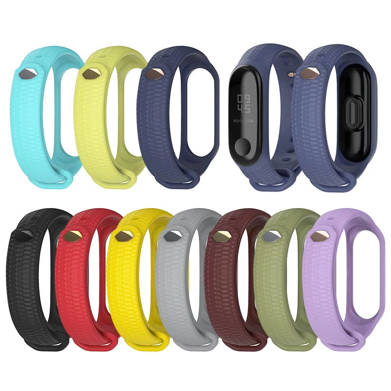 1 шт. браслет ремешок для xiaomi mi band 4 сменный спортивный ремешок для часов цветной ремешок для mi band 4 ремешок для наручных часов
