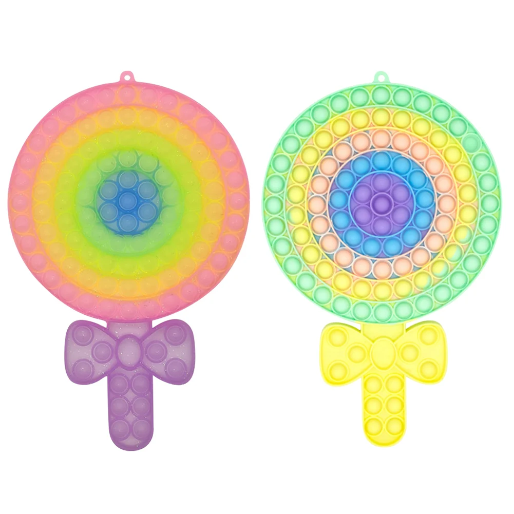 

Big Size Fidget Reliver Stress Toys Rainbow Push Bubble Anti-stress Toy Adult Children's Dimple Toys Alleviate Autism Toy