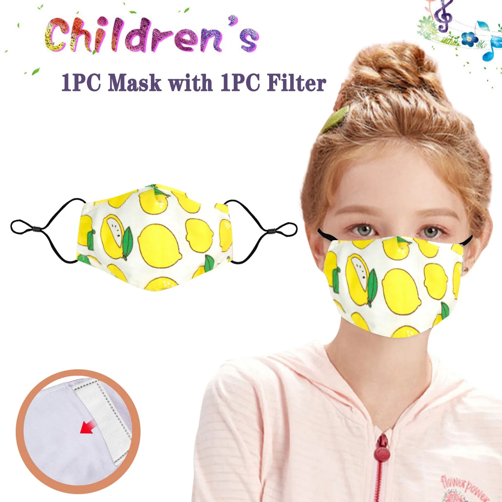 1 шт. маска для рта многоразовая моющаяся безопасная петля ушей дышащая с Fliter