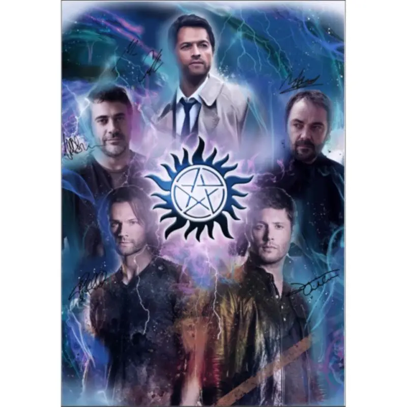 

DIY Painting By Numbers supernatural TV Handpainted Canvas Painting Home Wall Art Picture For Living Room Unique Gift 40X50