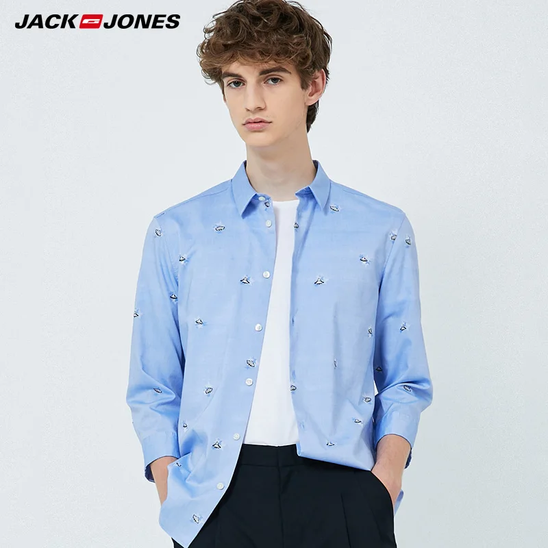 

JackJones Men's Jacquard 3/4 Sleeves Shirt |219331509