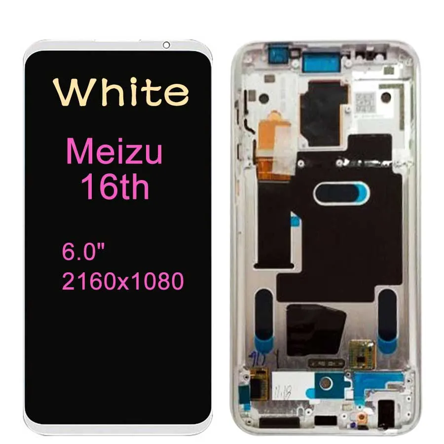 Meizu 16 ЖК-дисплей Дисплей кодирующий преобразователь сенсорного экрана в сборе запасные 16th M882Q M8821H M872Q M872H для Meizu 16 плюс ЖК-дисплей 16X Экран