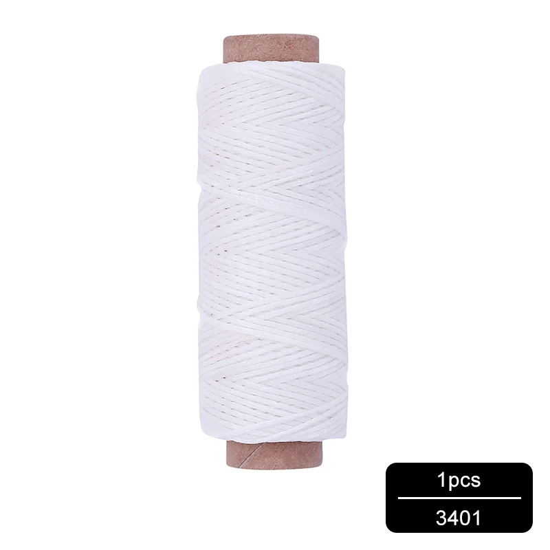 NO.3401 MIUSIE 1 шт. 50 м 150D 1 мм кожаный вощеный шнур для DIY инструмент для рукоделия ручная строчка плоская Вощеная швейная линия - Цвет: NO.3401