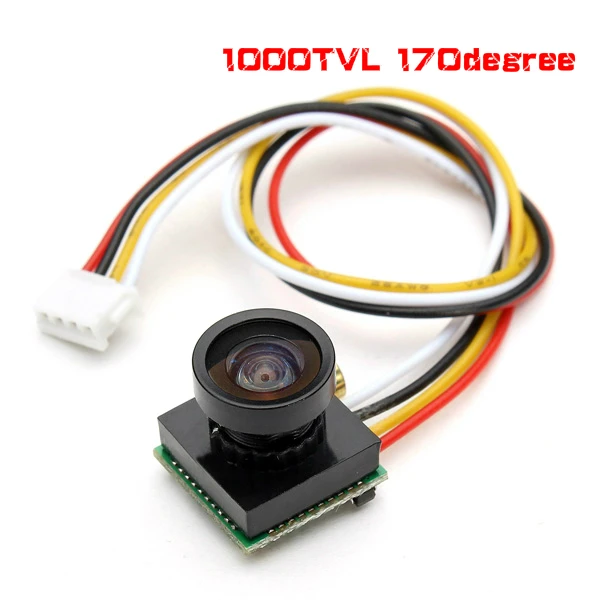 1000TVL 1/4 2 8 мм CMOS FPV 170 градусов широкоугольный объектив камера 3 7 5 в для