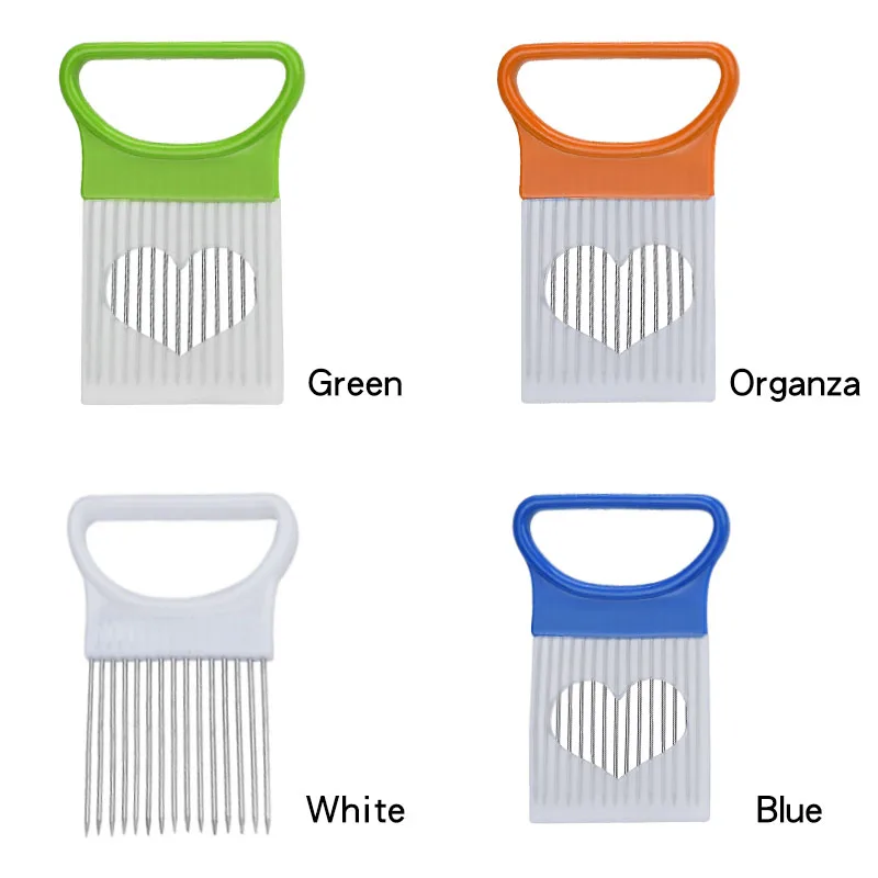 

2021 New Kitchen Gadgets Onion Slicer Tomato Vegetables Safe Fork vegetables Slicing Cutting Tools