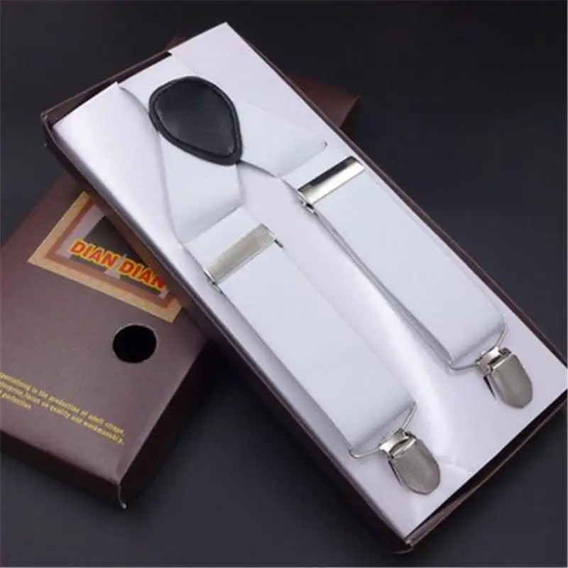 Классический мужской ремень на подтяжках с 3 зажимами для взрослых винтажный