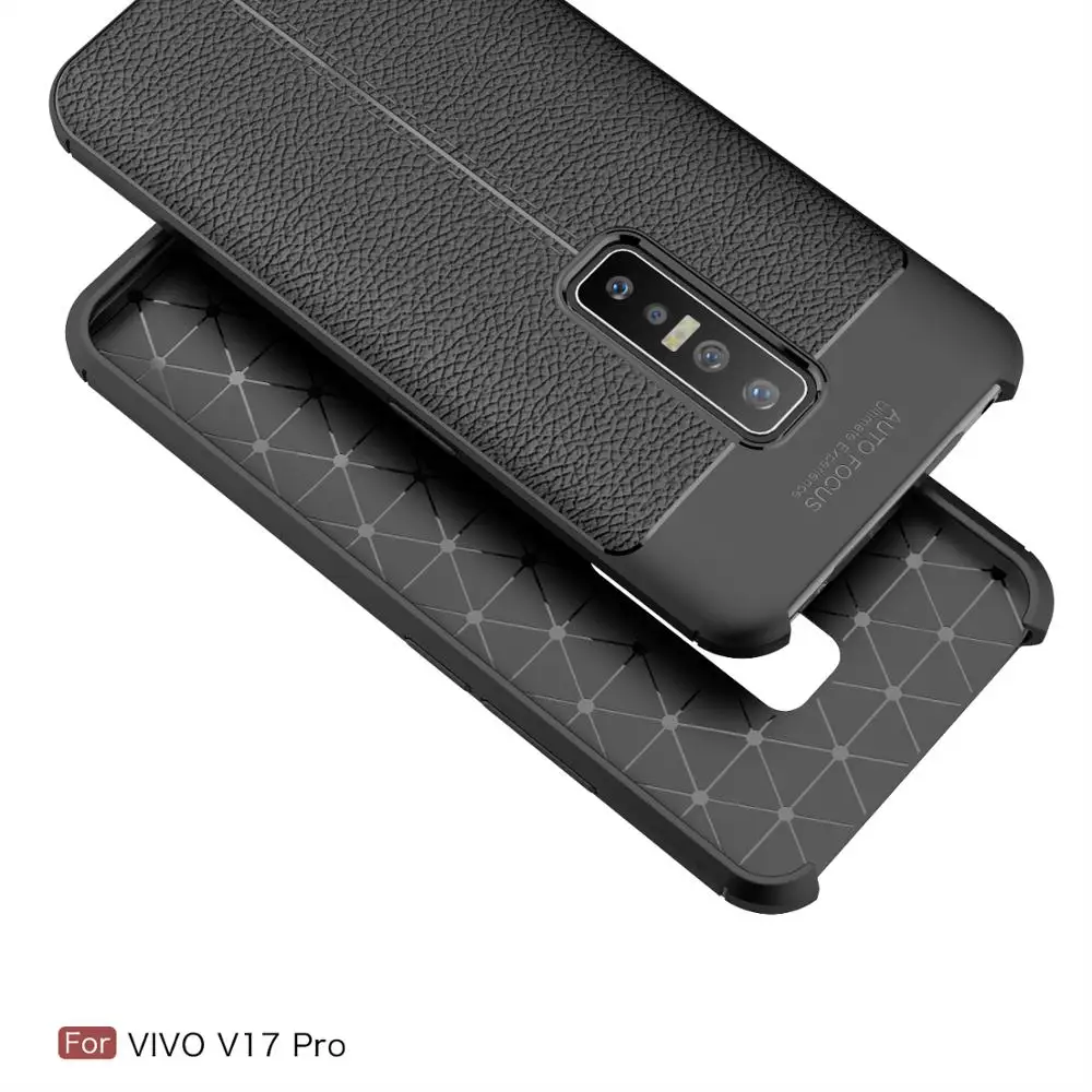 ДЛЯ Vivo V17 Pro Чехол Fundas с рисунком личи силиконовая задняя крышка из ТПУ мягкий