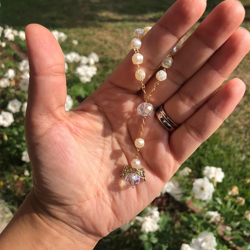 Акриловые бусины для крещения причастия с розариями ангела маленьких мальчиков