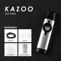 exquisite aluminum alloy kazoo flute diaphragms a beautiful gift box musical instruments easy to learn and practice