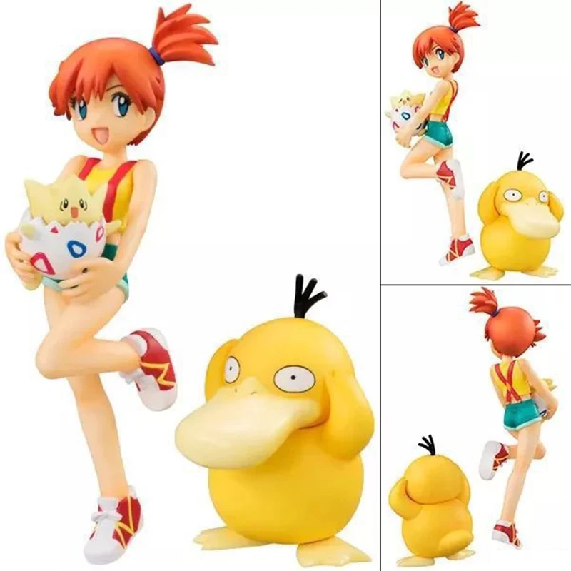 Экшн-фигурки персонажей аниме takara tomy Misty Psyduck together Pi pikakchu pokemon игрушки для детей 10