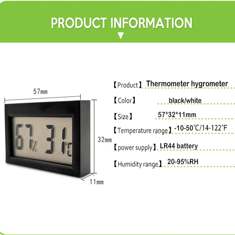 Мини цифровой ЖК-датчик температуры измеритель влажности гигрометр датчик