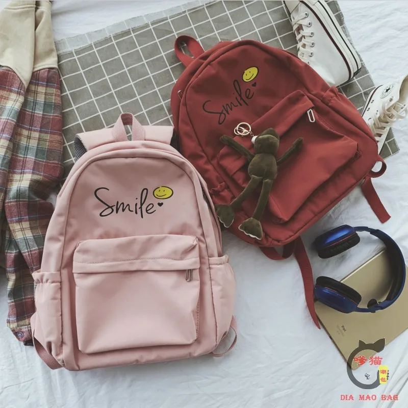Сумка для старшей школы Корейская версия рюкзака в университетском стиле Yuansu