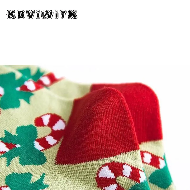 Зимние женские короткие носки белые модные Носки с рисунком снежинок