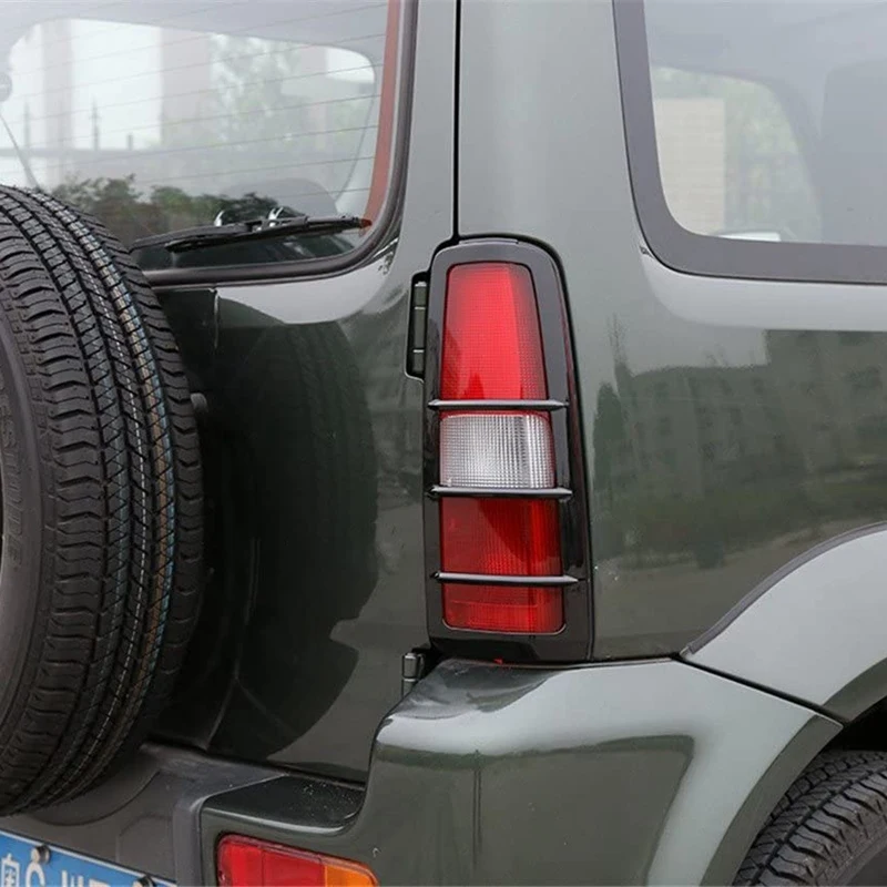 Черный Задний фонарь Накладка рамка светильник защита для Suzuki Jimny 2007-2015 |