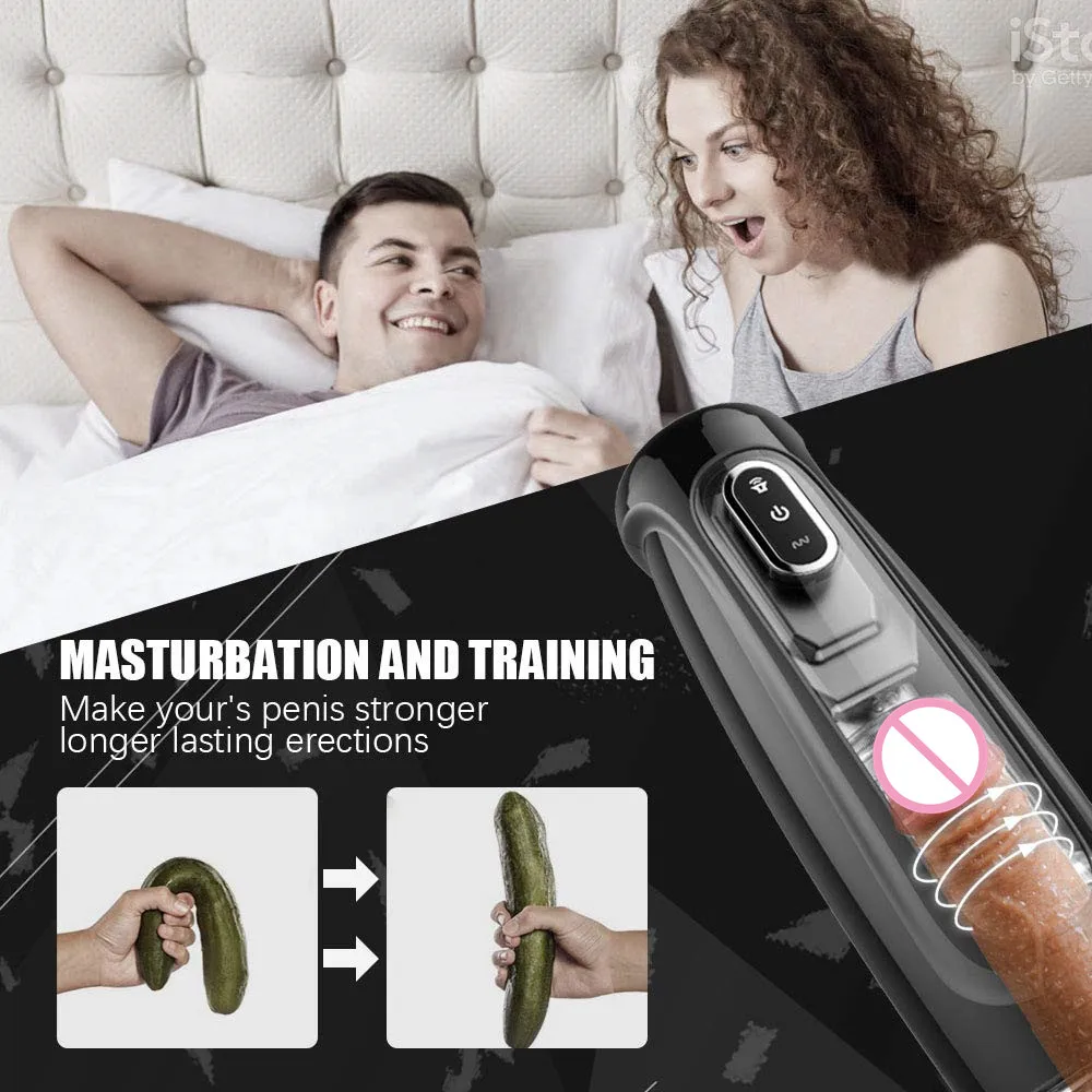 Электрическая автоматическая вибрационная чашка для мужской мастурбации 10