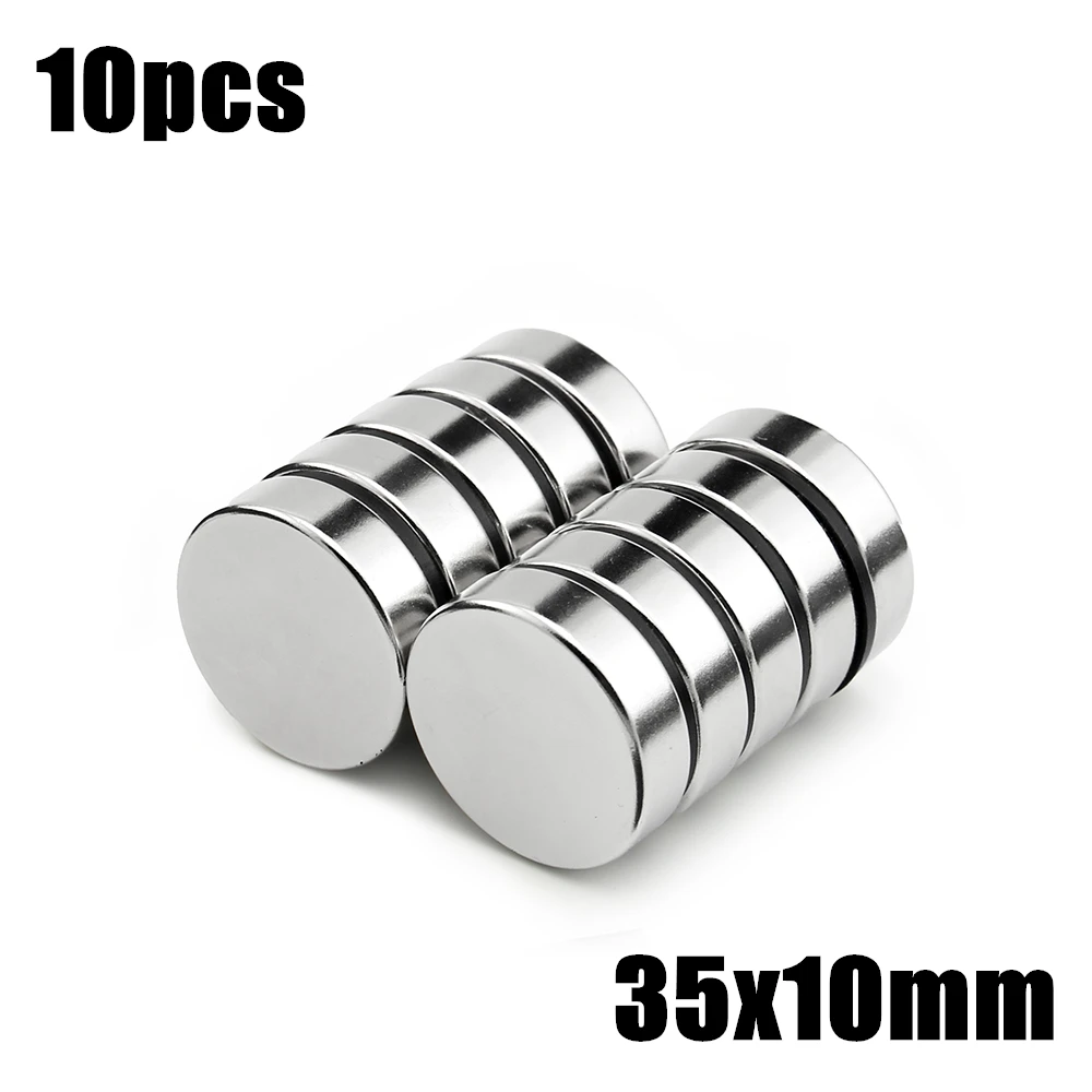 10 шт. 35x10 мм супер мощный большой небольшой круглый неодимовый диск Магниты