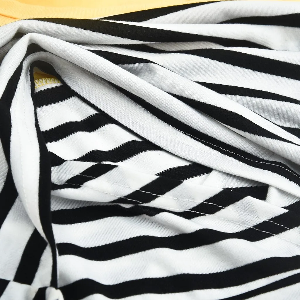 

Pregnant Women Clothes Maternity Long Sleeve Striped Nursing Tops T-shirt For Breastfeeding Pregnancy Clothing Maternity Tees