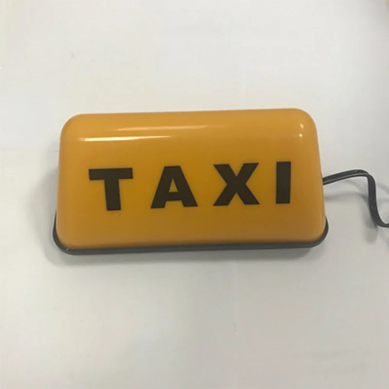 Yellow Small 12V COB Light Universal Yellow Base Car Sign Lamp High Quality New Fashion Taxi Sign Cab Roof Top Topper Adhesive Car Sign Lamp - Цвет: Yellow Small
