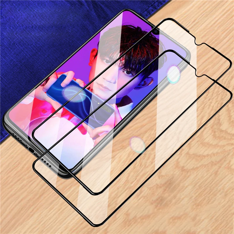 2 шт полная клеевая Защита экрана для Xiaomi Redmi Note 8, закаленное стекло, полное покрытие для Xiaomi Redmi Note 8, 9 H, 2.5D Пленка премиум класса