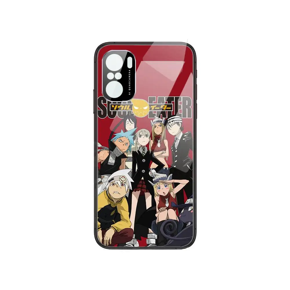 

anime soul eater Phone Case For POCO F1 F2 F3 Pro X3 M3 9C 10T Lite NFC Anime Black Cover Silicone Back Prett mi 10 ultra covers