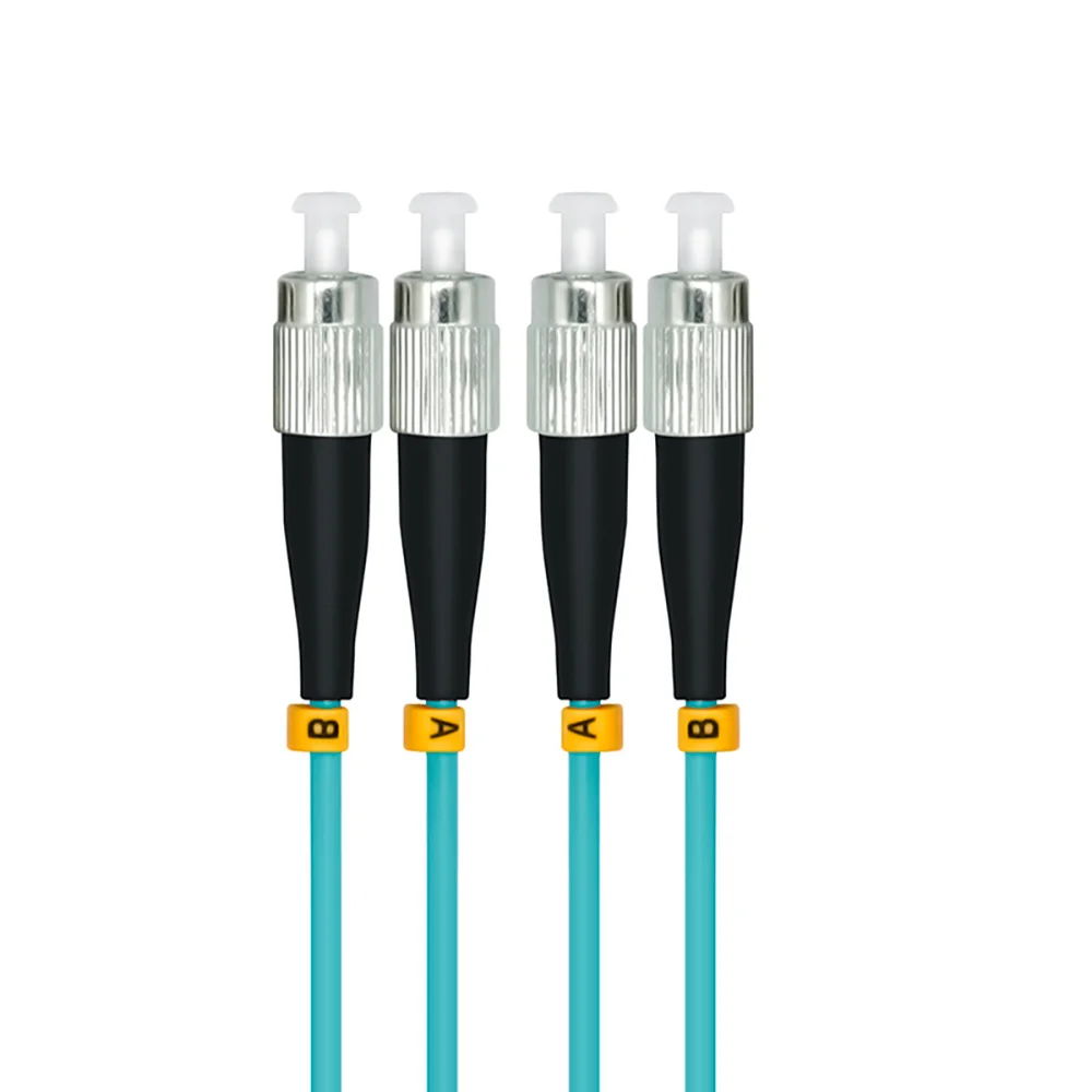 

Indoor Armored 100 Meters FC-FC Duplex 10 Gigabit 50/125 Multi-mode Fiber Optical Cable OM3 Aqua 10GB FC to FC Patch Cord Jumper