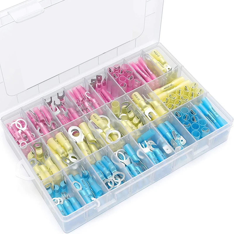 

270PCS Heat Shrink Wire Connector Kit Electrical Insulated Crimp electrical connector terminal eletrico wire crimp connector