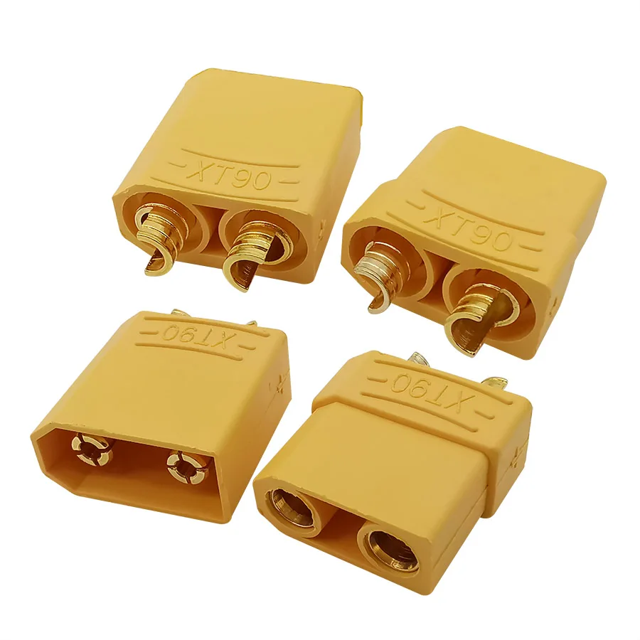 

10Pairs XT90 Plug Male Female Socket Bullet Banana XT-90 Connector for RC Lipo Battery Toys Quadcopter Parts Yellow