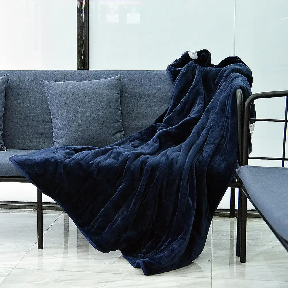 60x50 Inch Extra-large Electric Blanket Rapid Heating Double-layer Washable Rug Soft Flannel For Bedroom Living Room | Дом и сад