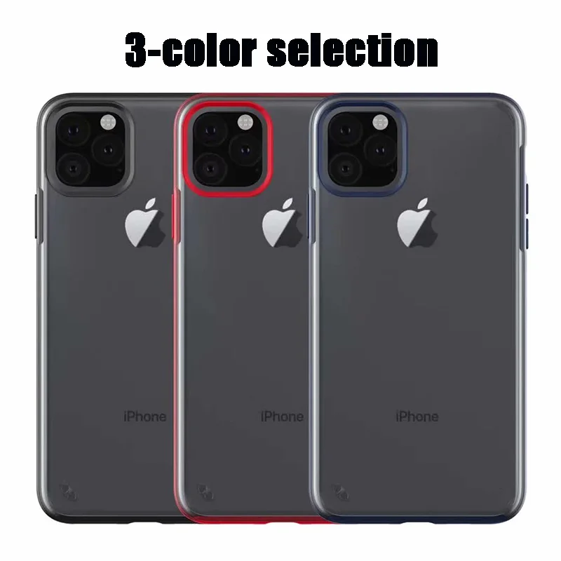 Для iPhone 11 Pro Max чехол с акриловой матовой задней оболочкой + роскошная силиконовая