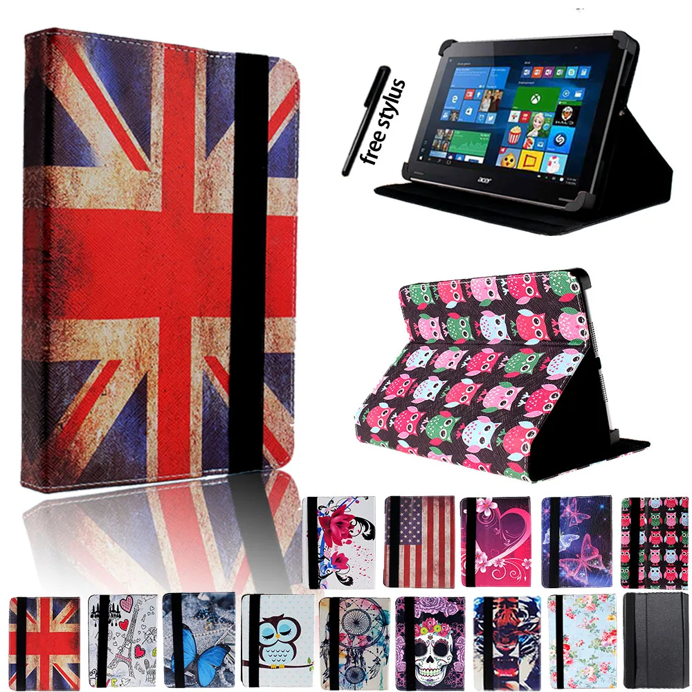 

Flip Tablet Case for Acer Iconia (A1-830 7.9"/W4 820 8")/W4 820 8"/Tab 10 A3-A20/A3-A30/A3-A40 10.1"/Chromebook Tab10 9.7" + Pen