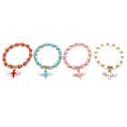 Женский браслет с искусственным жемчугом, с принтом