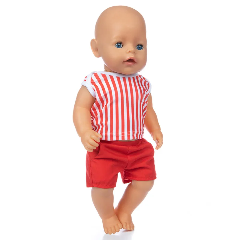 18-дюймовая Одежда для кукол девочек розовое белое фиолетовое кружевное