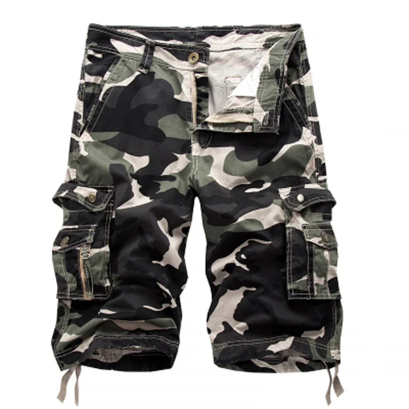 

Shorts Men Summer Camouflage Men's Cargo Shorts Casual Short Pants Male Beach Mens Big Pockets Work Clothes Print Sweat Shorts