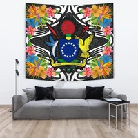 cook islands tapestrys tropical flowers style 3d printing tapestrying rectangular home decor wall hanging 02