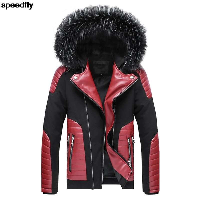 

Куртка мужская зимняя с капюшоном, пуховик свободного покроя, ветрозащитная парка, Толстая теплая верхняя одежда со съемной шапкой, большие...