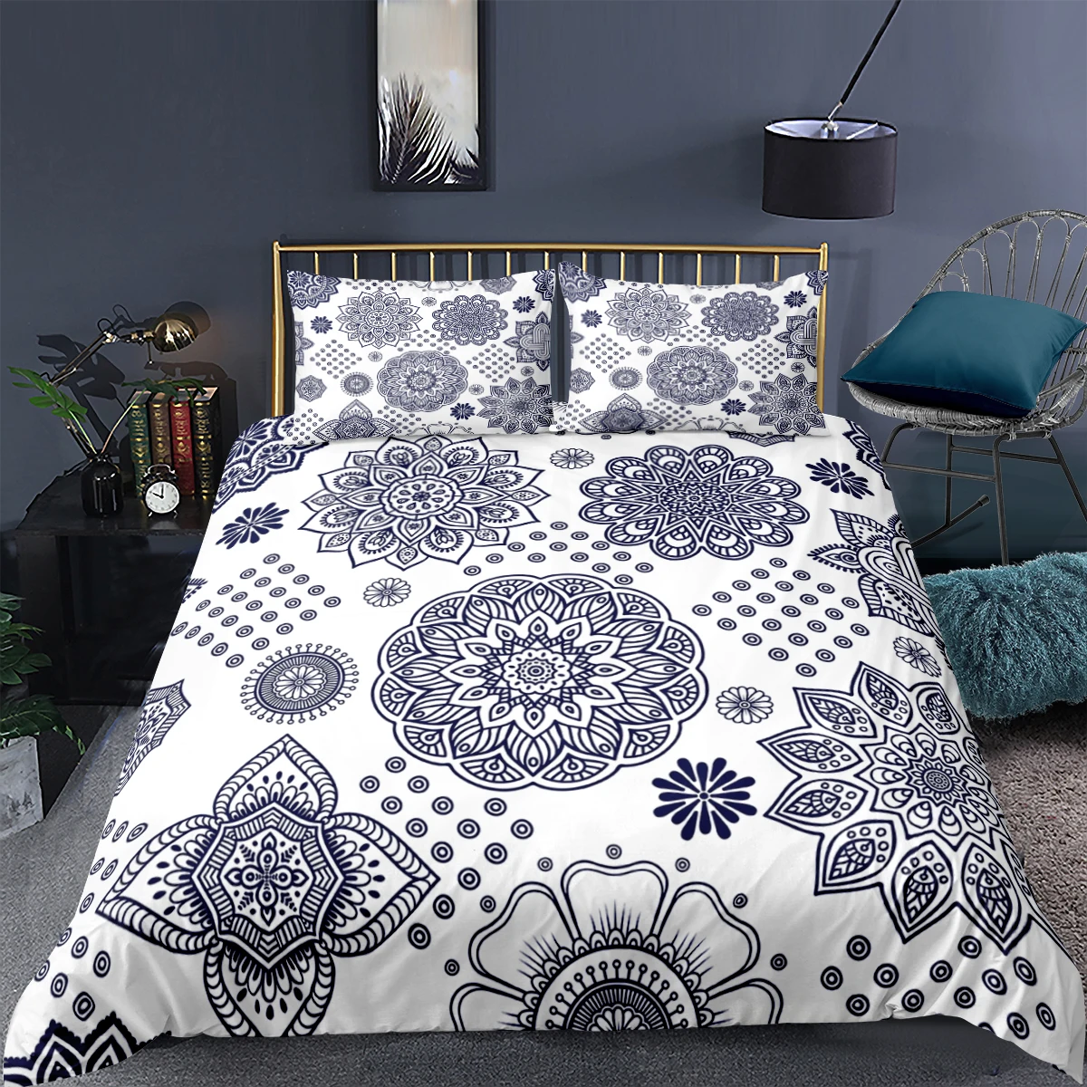 

Mandala Bedding Set For Adults Bedroom Decor Duvet Cover Set Pillowcase 2/3pc Bohemian Styles Quilt Cover Home Textiles