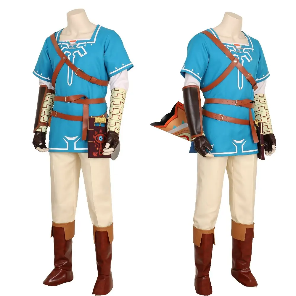 Halloween BOTW Cosplay Link Costumes Breath of The Wild Link Outfit Sheikah Slate Uniform Quiver Cosplay Costume Game Anime