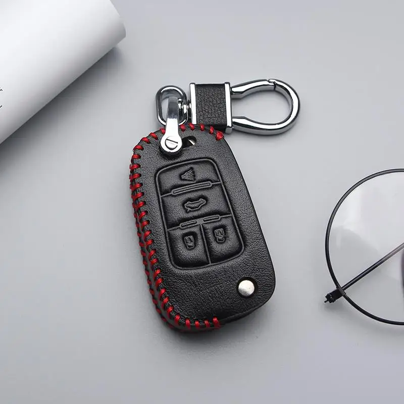 

Genuine Leather Car Key Case Cover For Opel Astra G H J Mokka Insignia Vectra Meriva Anti-wear Protective Key Shell Car Styling