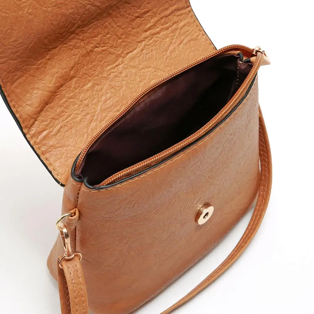 

Women Bag Fashion Rivets Flower Solid Color Shoulder Messenger Phone Temperament Retro Simple Chain Versatile Leisure H1