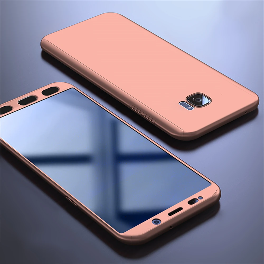 360 полная защита чехол для samsung Galaxy Note 5, 8, 9, S6 S7 край S8 S9 S10 плюс A6 A7 A8 A9 A70 5G A50 A40 A30 Стекло крышка