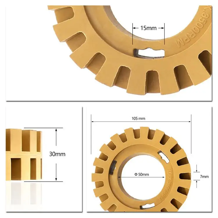 Полировальное колесо 1/4 дюйма устройство для удаления стикеров резиновый ластик