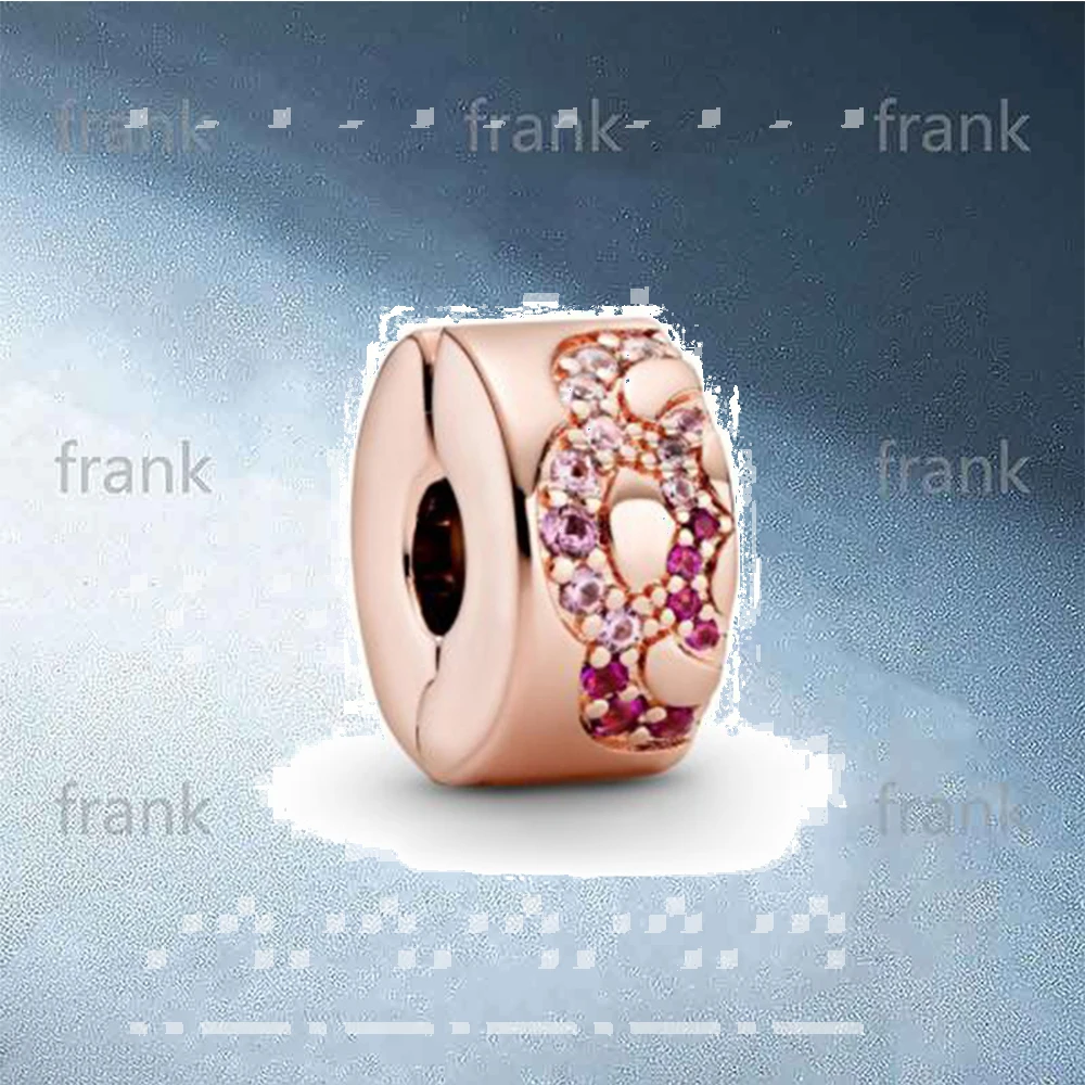 

788153C01 China Exclusive Rose Pink Fan Pattern Spacer Clip