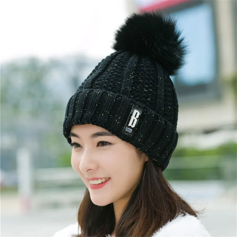 8 цветов шерстяные вязаные шапки лидер продаж Женская Шапка-бини