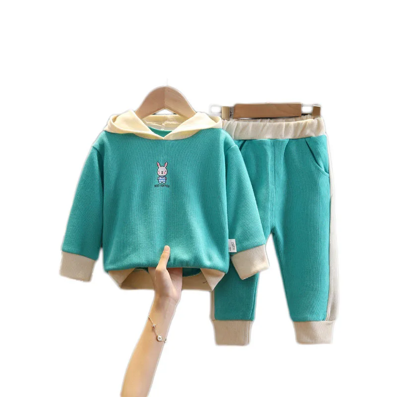 

Осенний Детский Повседневный Спортивный костюм; Детская толстовка с капюшоном для девочек; Хлопковая куртка на молнии; Брюки; 2 шт./компл.; Детский спортивный костюм для отдыха; Одежда для младенцев