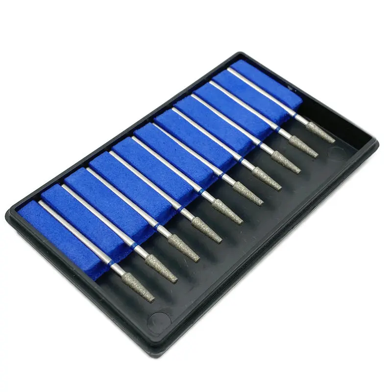 10 шт./компл. Стоматологическая деталь гальванизированная Алмазная точка