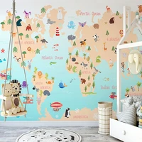 custom 3d photo wallpaper hand painted animal plant ocean english alphabet children room bedroom interior mural papel de parede