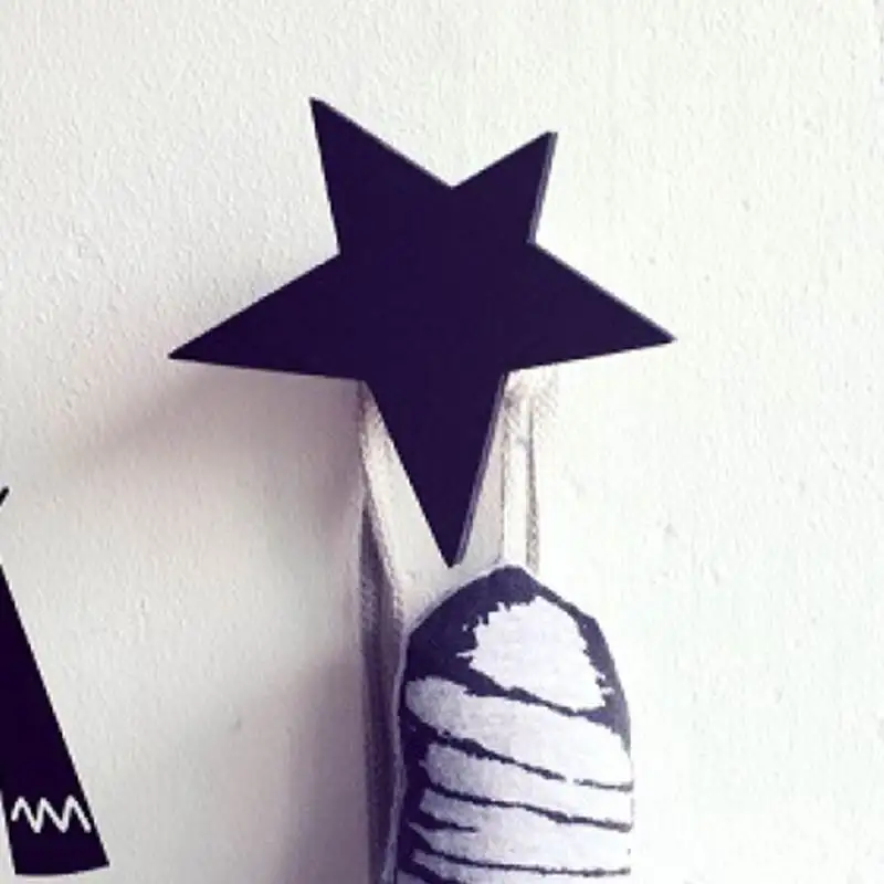 1 Набор из натурального дерева вешалка для одежды настенный Бытовая звезда