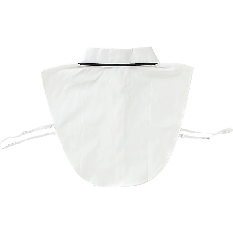 Linbaiway женские хлопковые Блузки рубашка с ложным воротником винтажный съемный