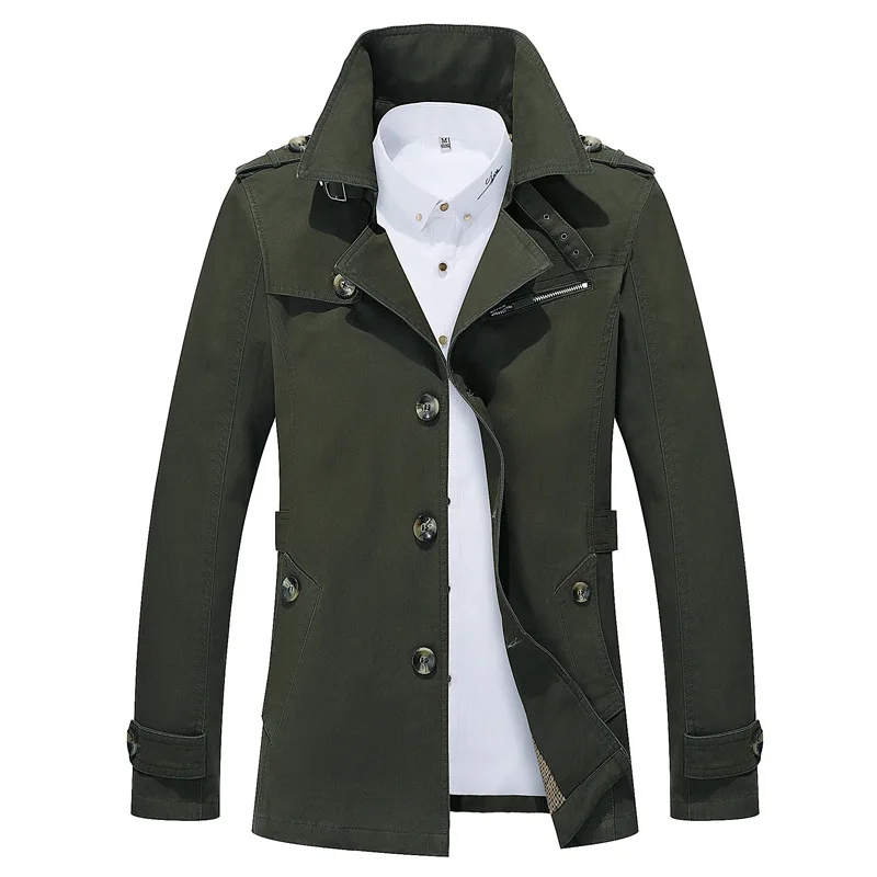 2019 однобортные мужские куртки Осень зима повседневные пальто куртка бомбер шарф