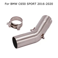 for bmw c650 sport 2016 17 18 19 2020 motorcycle exhaust mid connect pipe slip on 51mm muffler tube